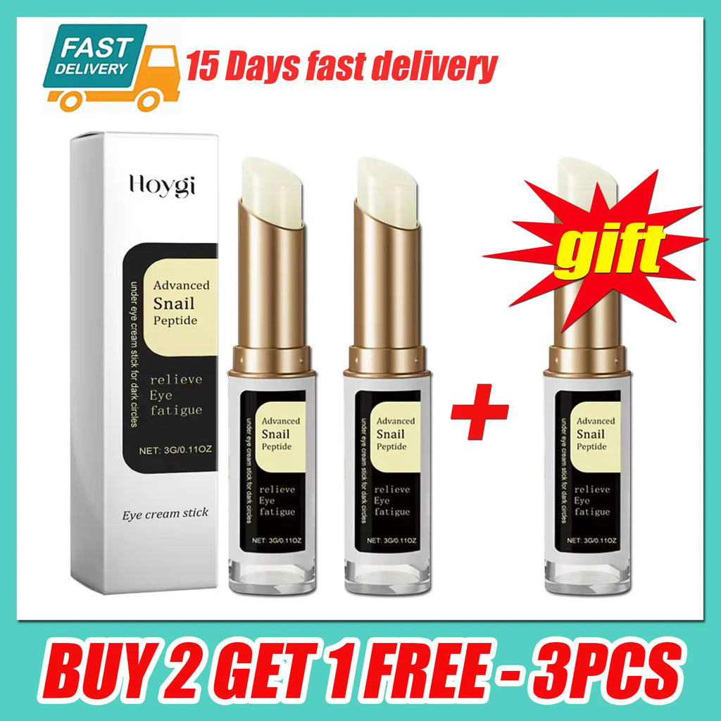 Snail Firming Eye Cream Stick Collagen Improve Fine Lines Wrinkle Lighten Dark Circles Eye Bags Puffiness Moisturizing Skin Care
