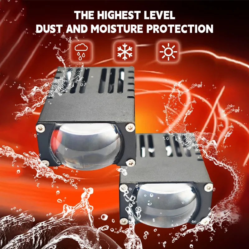 Carolyn LED Sportlight Dual Beam Bi-Led Projector Grill Lights for Cars Offroad Super Slim 24V 12V