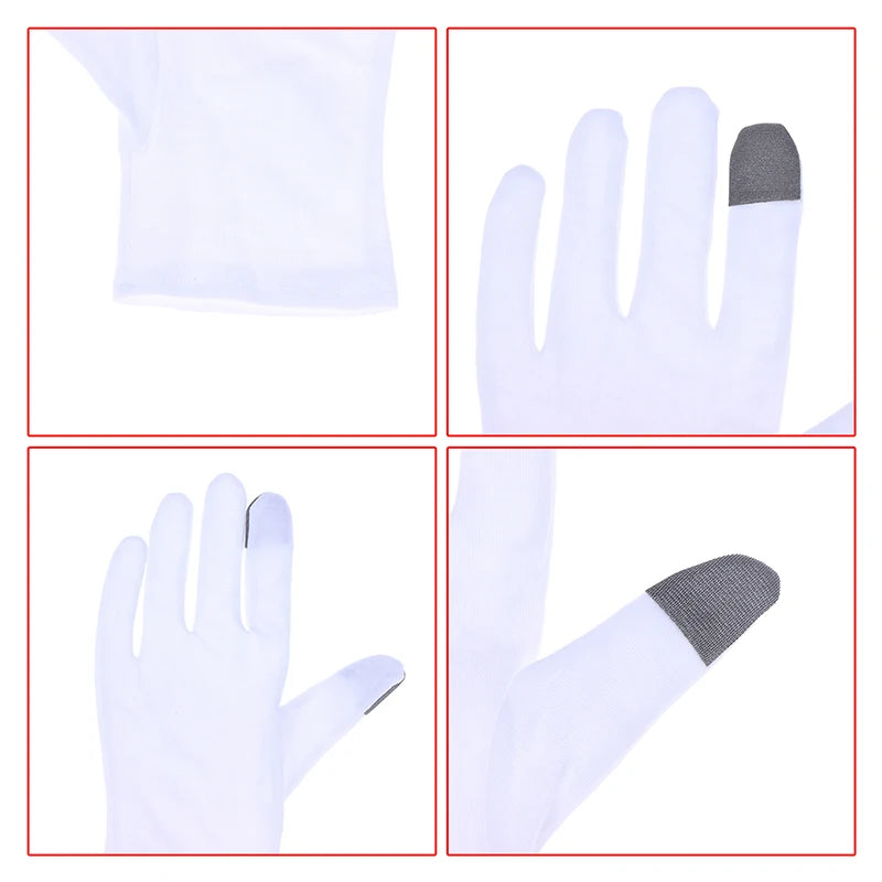 Soft Cotton Moisturizing Gloves For Dry Cracked Hands Bedtime Spa Treatment Lotion Locking Exfoliating