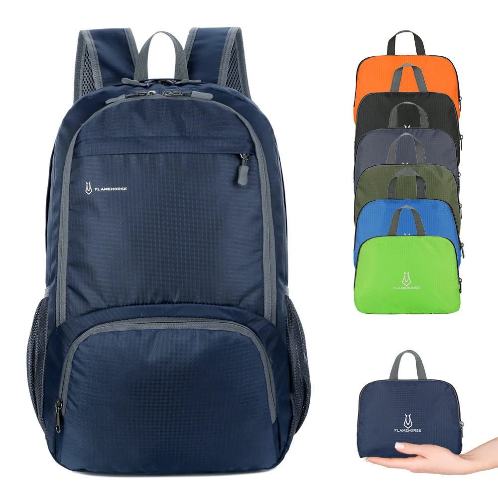 Lightweight Foldable Backpack Men Women Waterproof Packable Backpack Outdoor Travel Hiking Cycling Daypack Camping Shoulders Bag