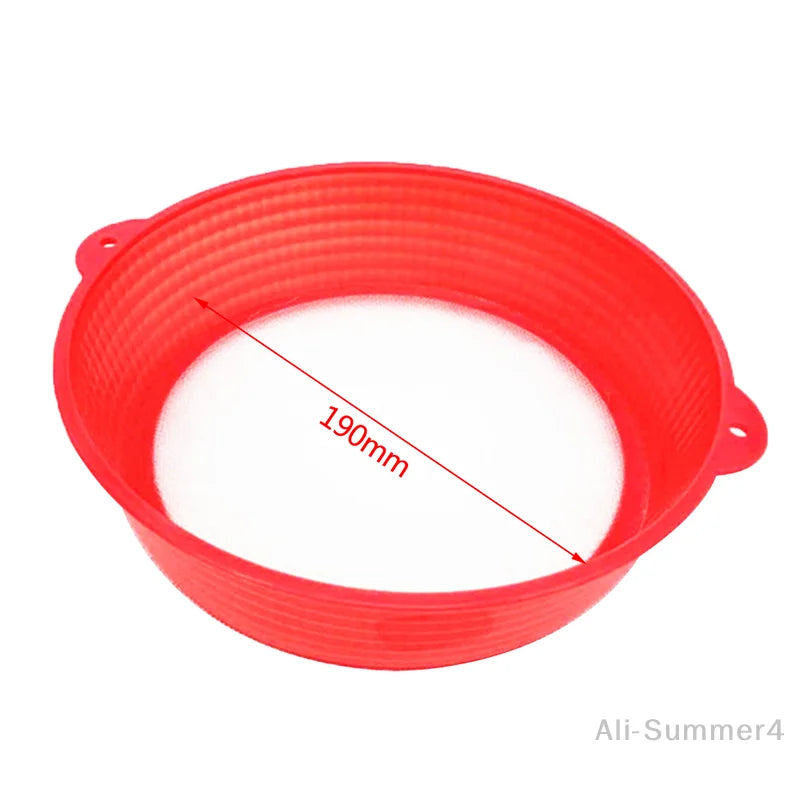 Kitchen Gadgets New Handheld 19cm Round Shape Plastic Flour Sifter Strainer