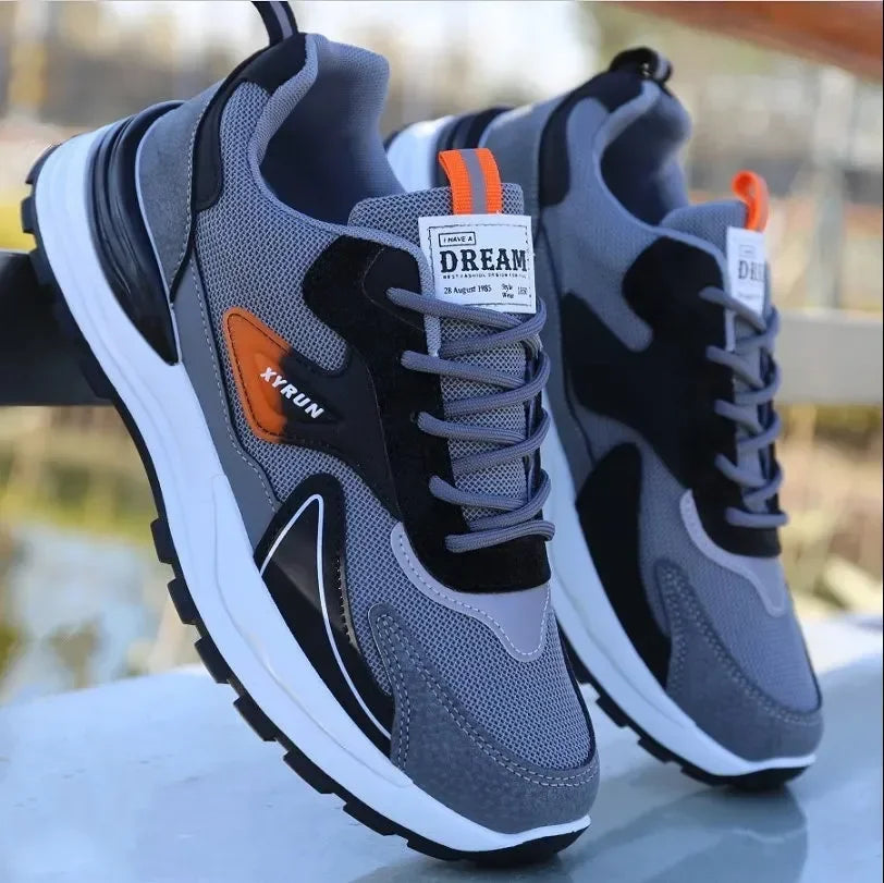 Men Sneakers Brand Breathable Running Shoes Anti-Slip Platform Sport Shoe Male Tenis Masculino Fashion Versatile Mesh