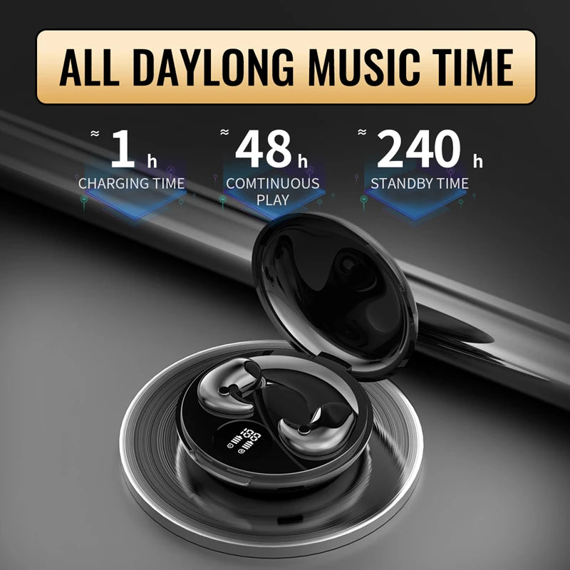 Lenovo Invisible Sleep Headset With Mic Wireless Bluetooth Earphone Ipx5 Waterproof Ultra-Compact HiFi Stereo Sports Earbuds