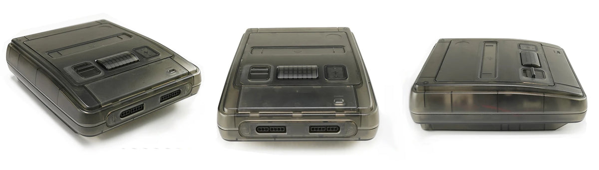 Bitfunx SFC Replacement Case Transparent Box For Super Famicom Console Super NES Game Console