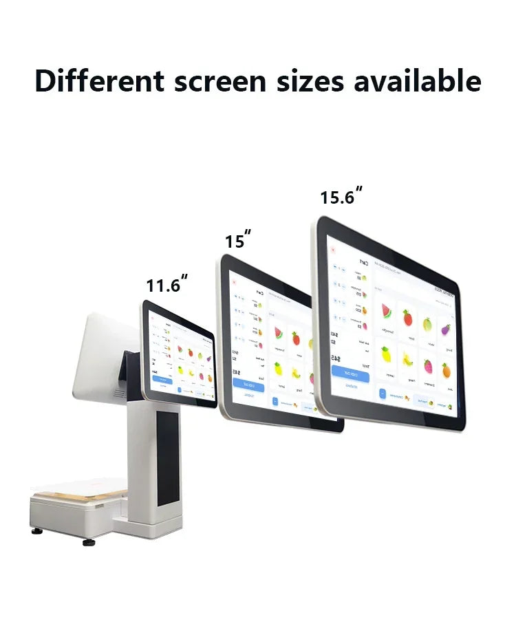 Pos Systems Machines 15.6 Inch Smart Dual Sides Pos Machine All In One Desktop Cash Register Pos Machine For Sale