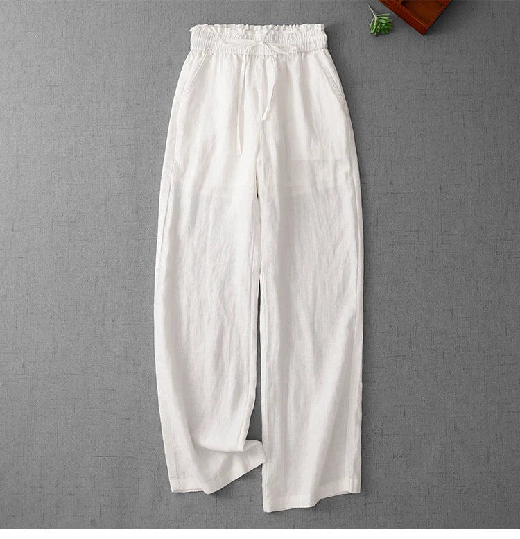High Waist Wide Leg Pants Women's Thin Drapey Loose Casual Straight Long Trousers plus Size Comfortable Slimming Summer Pants