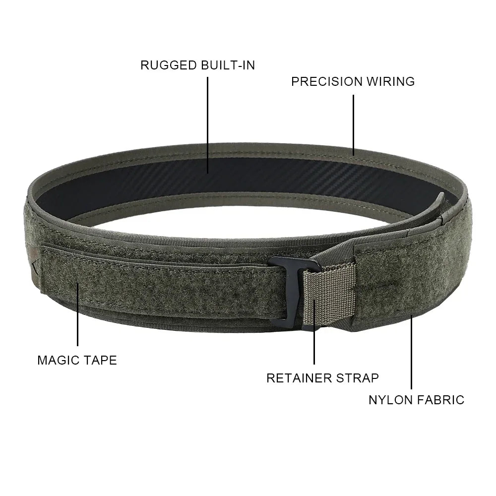Quick Release Adjustable Tactical Inner Nylon Belt URL Outdoor Camping Hunting Hiking Airsoft Waist Strap SINAIRSOFT