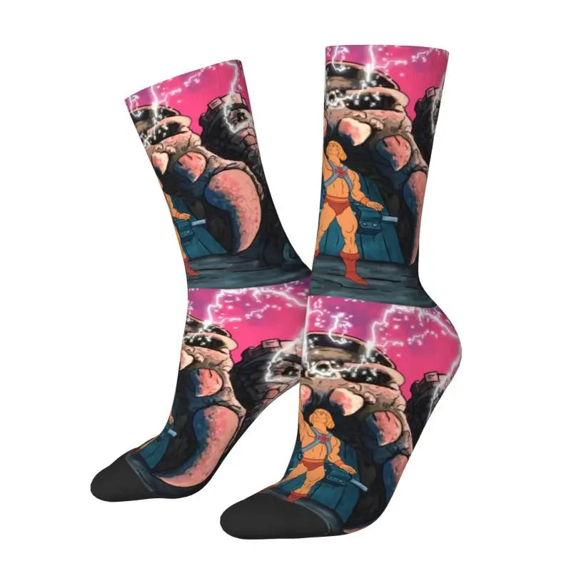 Masters Of The Universe Men Women Crew Socks Cool He Man Skeletor Heman 80s Cartoon Spring Summer Autumn Winter Dress Socks