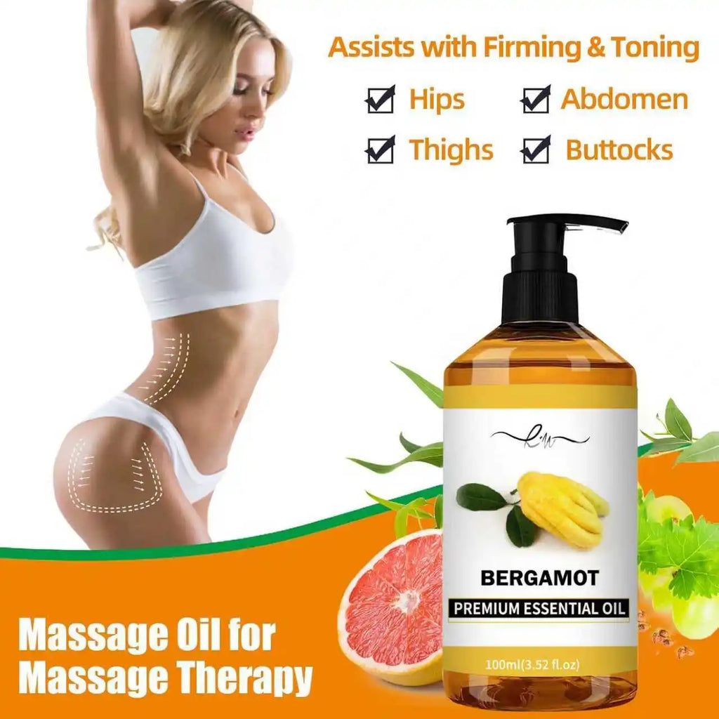 Lavender Ginger Herbal Massage Oil 100ml - Coconut Chamomile Infused, Hair Care & Full Body Massage, Relaxing Meridian Oil, Natu