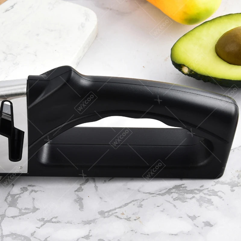 Kitchen Knife Sharpener 4 Segment Multifunctional Sharpening Tool Non-slip Portable Knife Sharpening Kitchen Gadgets Accessories