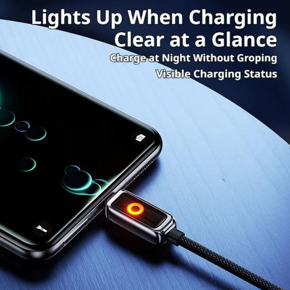 PD 100W USB C Cable 2M Super Fast Charge Self Automatic Power Off Usb A Or Type C To C Cable For iPhone 18 17 16 Xiaomi Sumsang