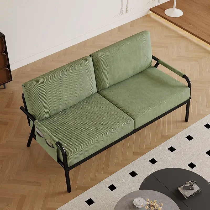 LH fabric sofa living room small apartment double sofa simple bedroom home
