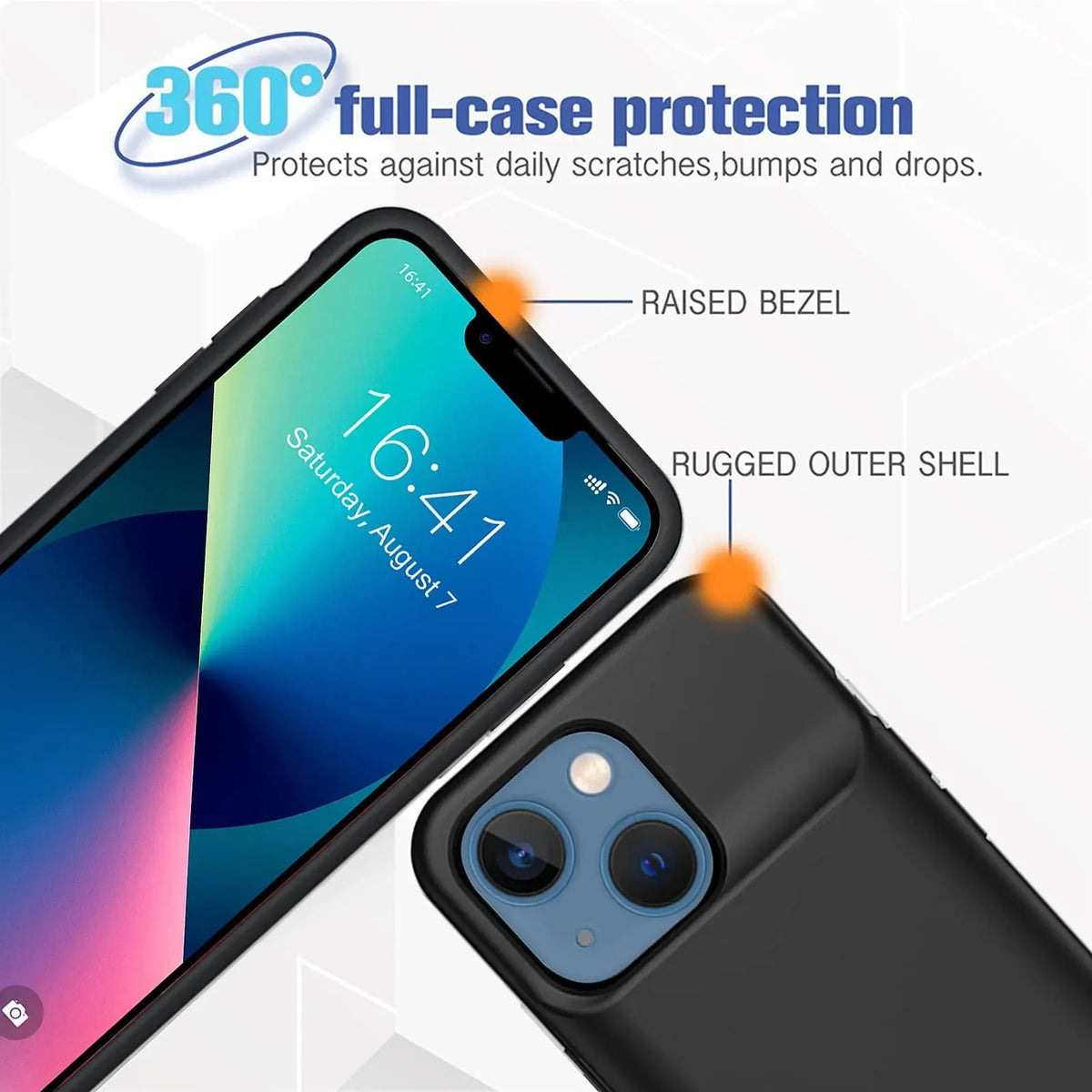 6800mAh Portable Phone Charger Case For iPhone 16 15 14 13 12 11 X mini pro max battery Charging Case For 6 6s 7 8 Plus SE2020
