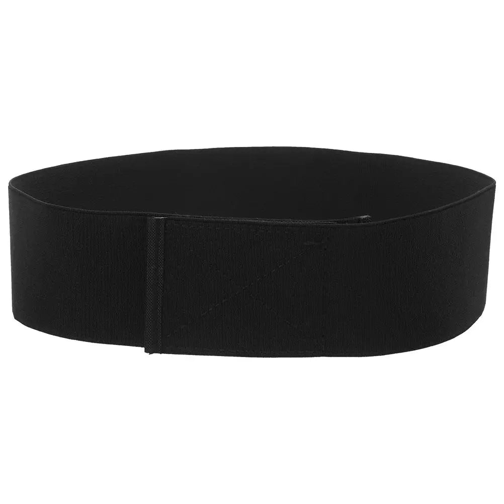Hook Loop Adjustable Elastic Waist Belt for Women Classic Black Stretch Dress Waist Belt Shirt Tuck Band for Tucking