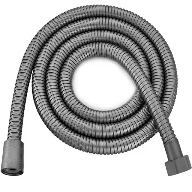 Black 1.5m/ 2m /3m G1/2 Inch High Quality Flexible Shower Hose Stainless Steel Chrome Bathroom Water Head Shower Extension Pipe
