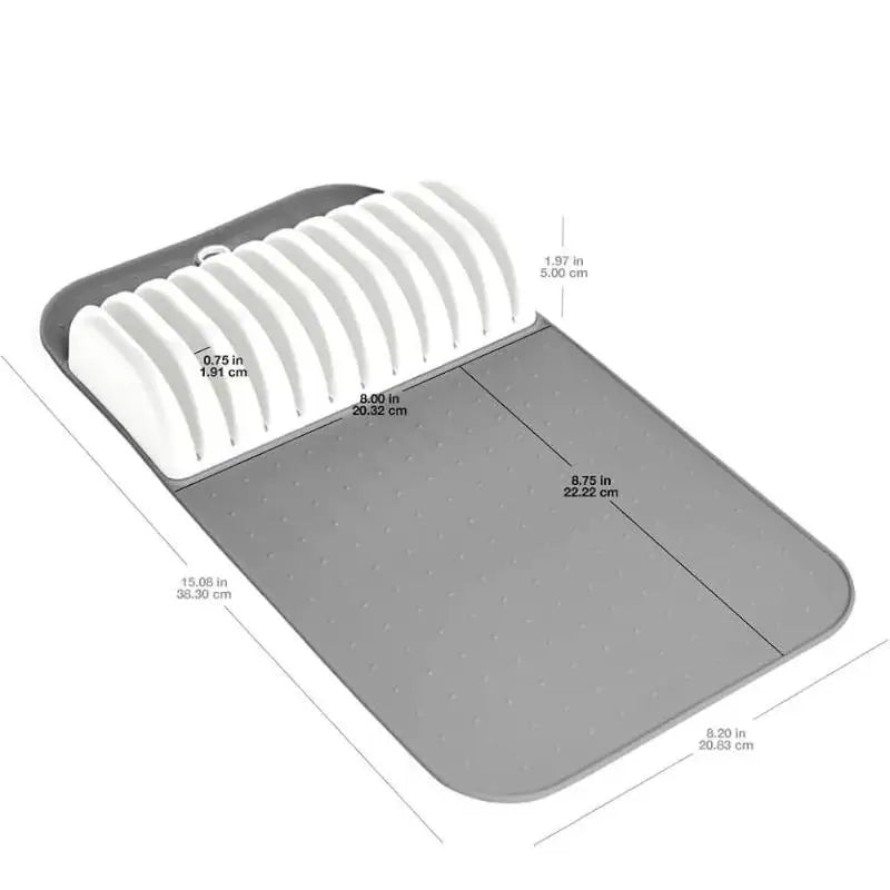 Premium Knife Holder Organizer – Soft-Grip, Non-Slip Knife Mat with 5 or 11 Slots for Kitchen Drawer Storage