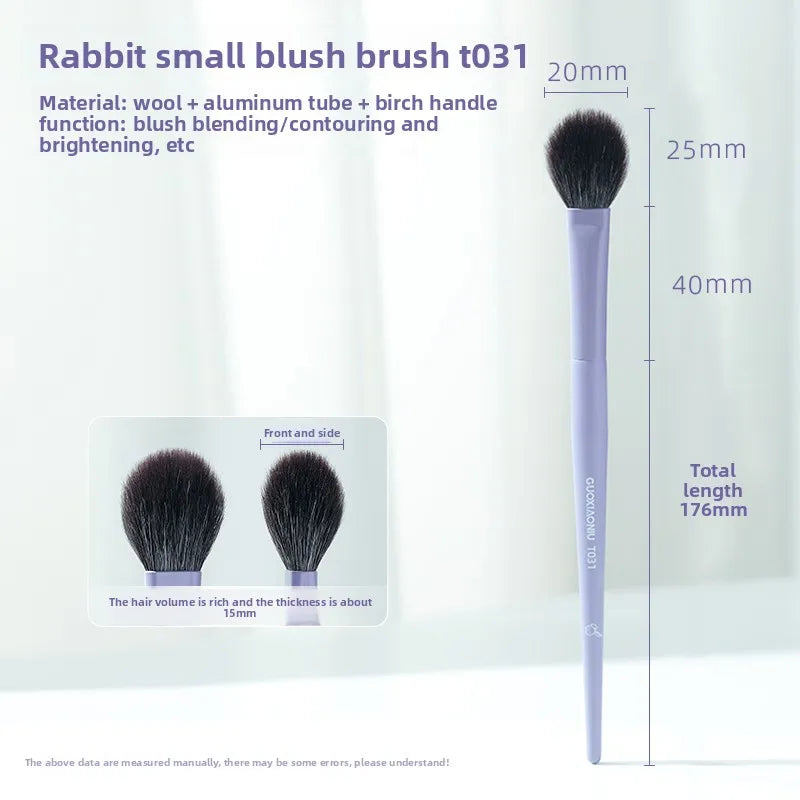 GUOXIAONIU Purple Blusher Brush Foundation Contour Eye Shadow Brush Makeup Tool Ultra Soft Make Up Highlight Brow Shadow Brush