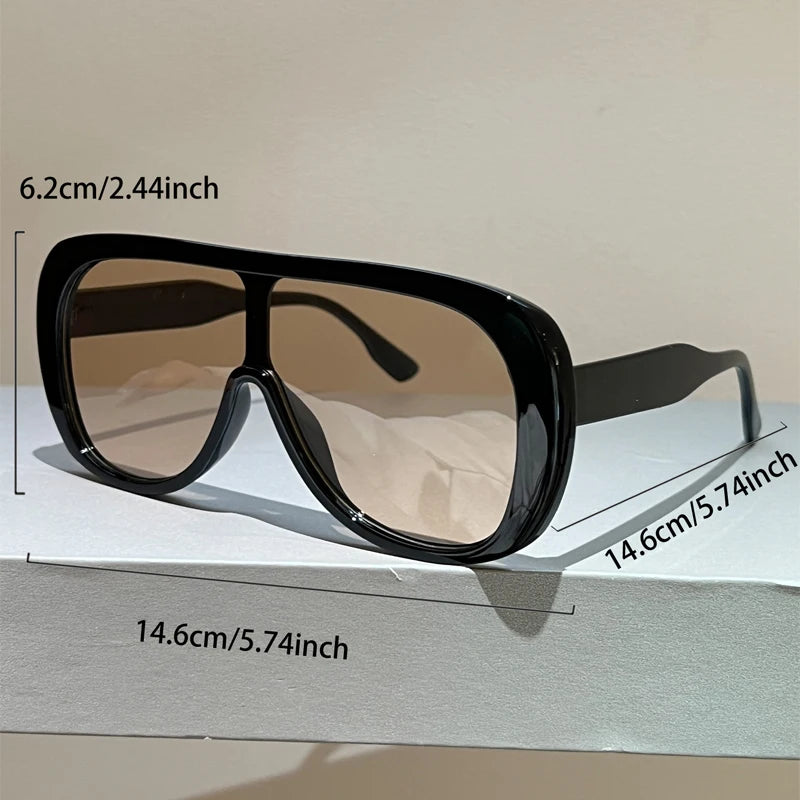 Sun Glasses Women Stylish Brand Design Beach Vacation Shades Oversize Sunglasses 2026 New in Fashion Outdoor Casual Decor
