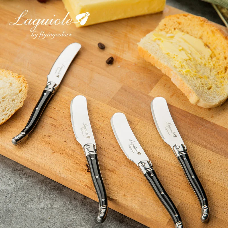 6.25inch Stainless Steel Butter Cutter Cheese Jam Spreaders Wipe Cream Cutter Kitchen Gadgets Laguiole  Butter Bread Tool 4-6pc