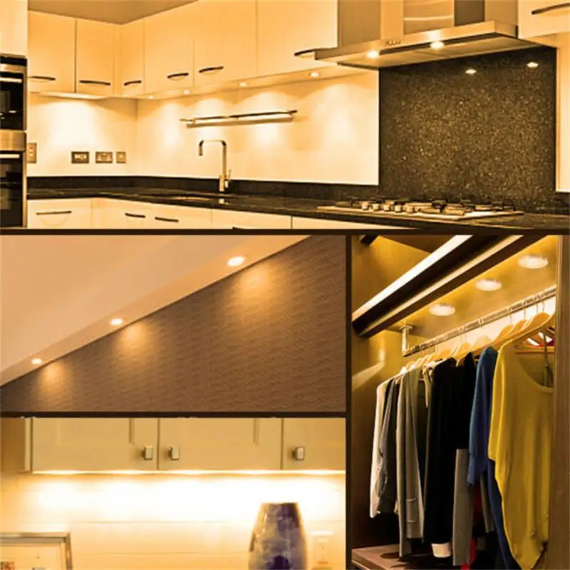 LED cabinet light 2W with DC 12V power adapter indoor lighting for under kitchen cabinet Home wardrobe Showcase lamp decor