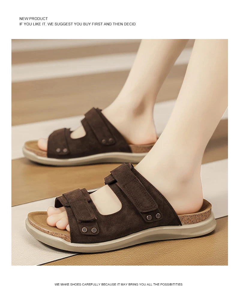 Sandals Breathable Soft Flat Shoes Men Slippers Breathable Casual Shoes for Men Beach Sandals Summer Fashion Shoes Luxury