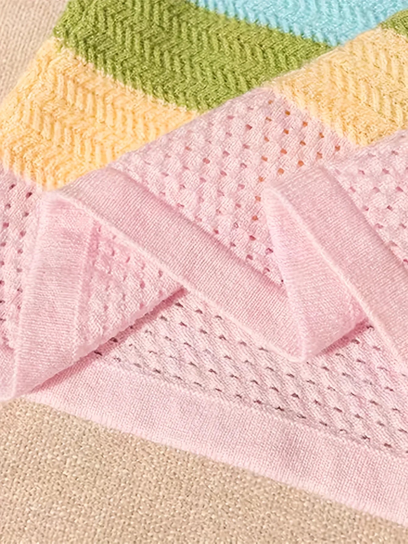New Elegant Spring Summer Collection from Europe And America Featuring a Knitted Tank Top with a Bow And Rainbow Stripes Camis