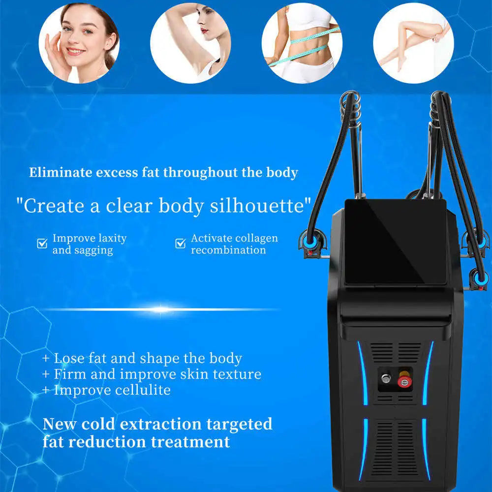 Professional Non Invasive Cold Wave Shaping EMS RF Fat Reduction Equipment for Body Contour Slimming