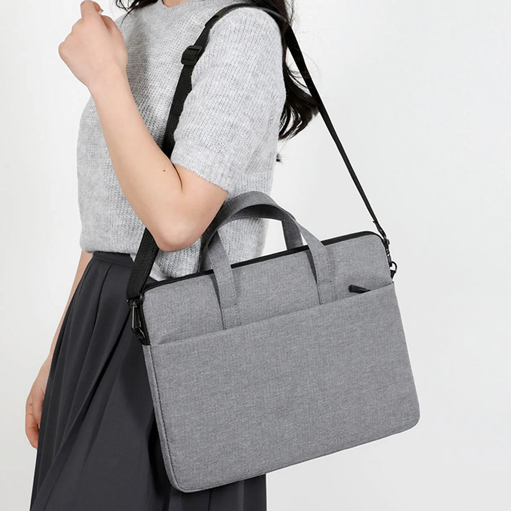 Lightweight Shockproof Laptop Bag Business Waterproof Multi-pocket Handheld Crossbody Bags Detachable Strap for Perfect and Work