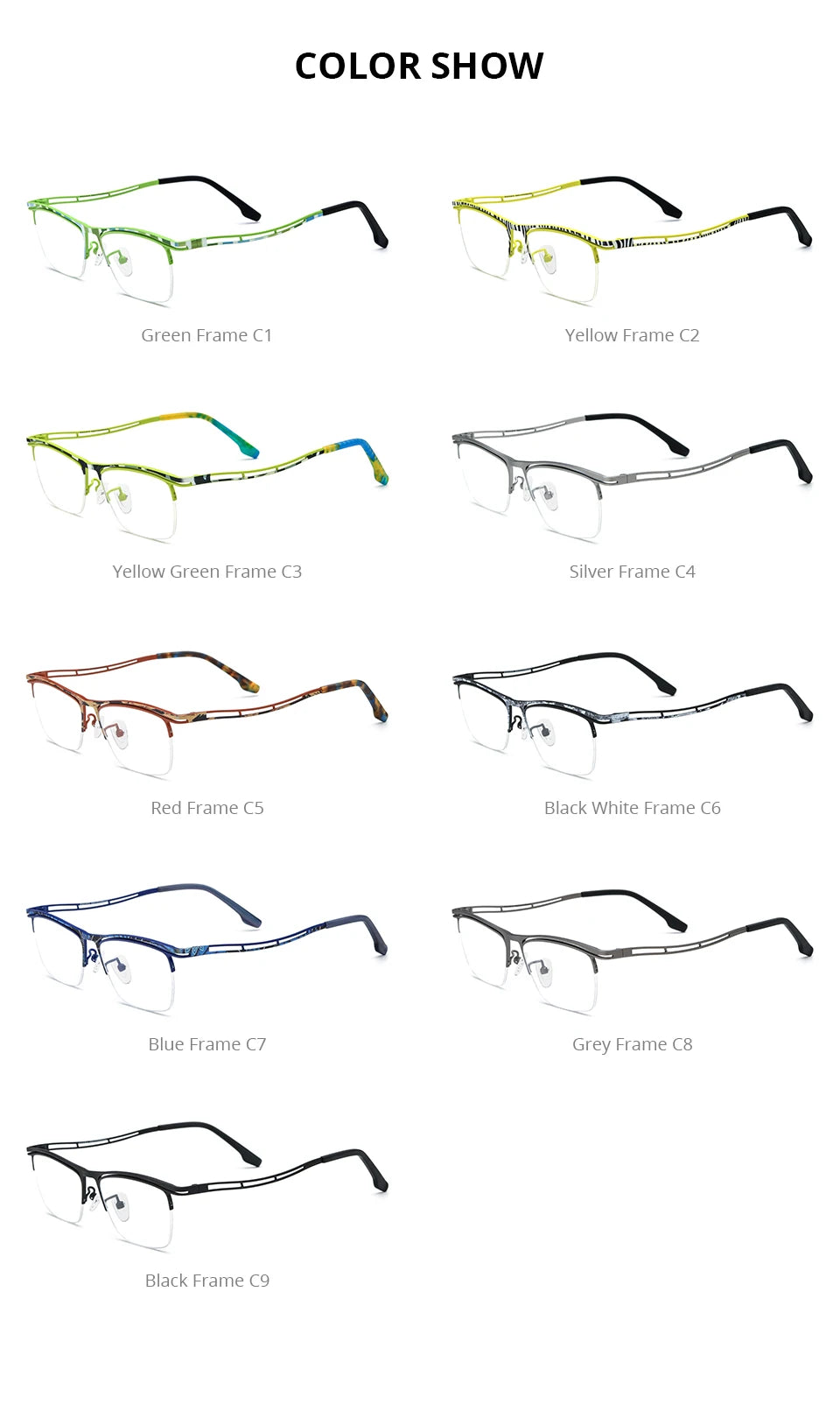 FONEX Titanium Glasses Frame Men 2025 New Brand Design Semi-Rimless Square Eyeglasses Half-Rim Japanese Ultralight Eyewear 85890
