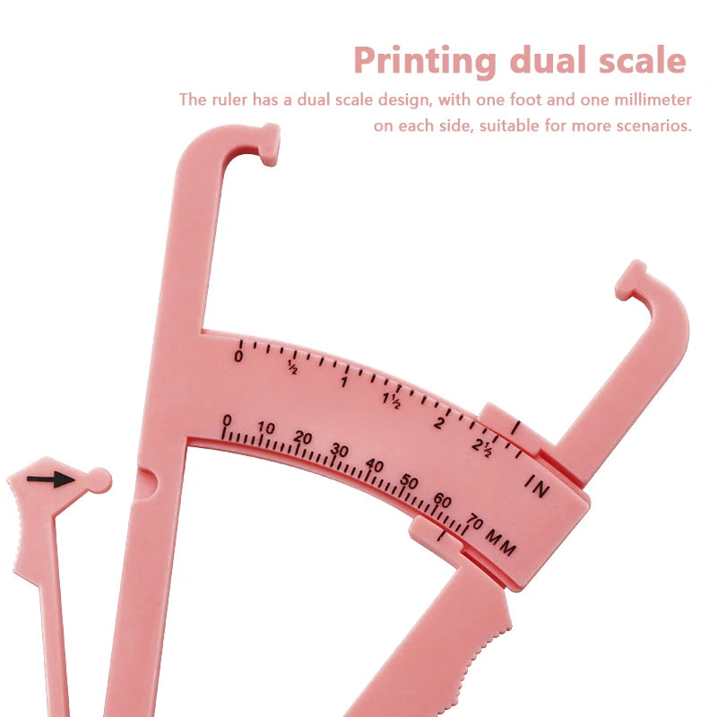 80mm Body Fat Caliper Adipometer Skinfold Measurement Slimming Lose Weight Body Fat Measure Tester Fitness Beauty Health Care