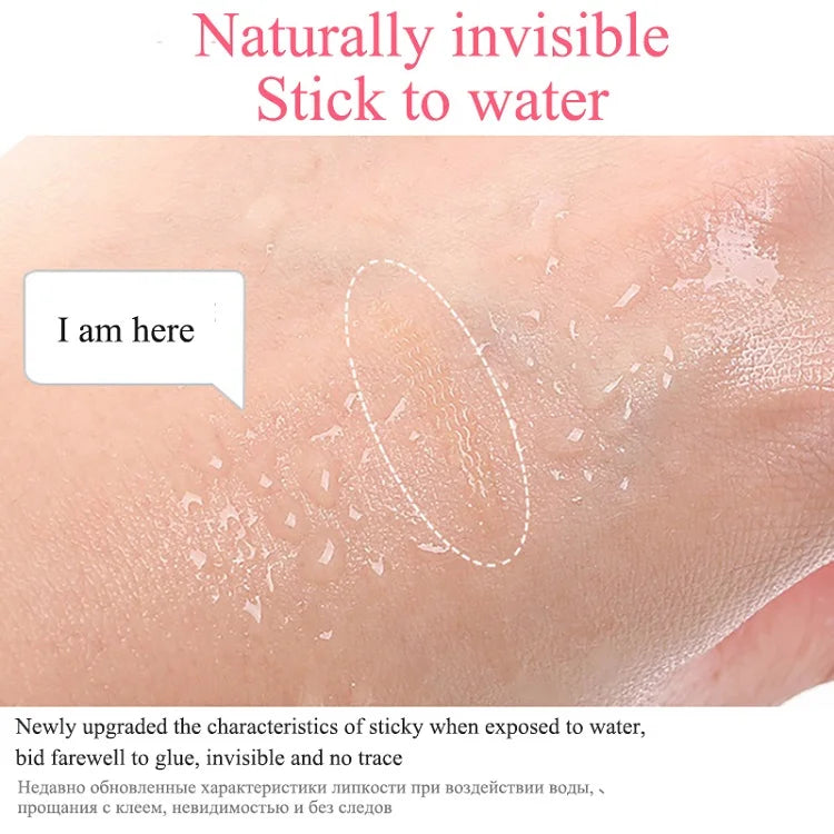 240PCS Eyelid Tape Double Glue Sticker Invisible Double Fold Eyelid Lace Paste Clear Beige Stripe Self-adhesive Eye Makeup Tool