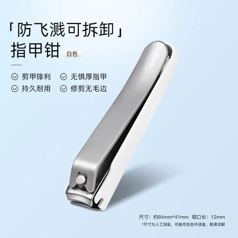 Nail Clippers Professional Metal Nail Cutter Nail Trimmer Fingernail Cutters with Nail File Sharp Manicure Tools For Adult Women