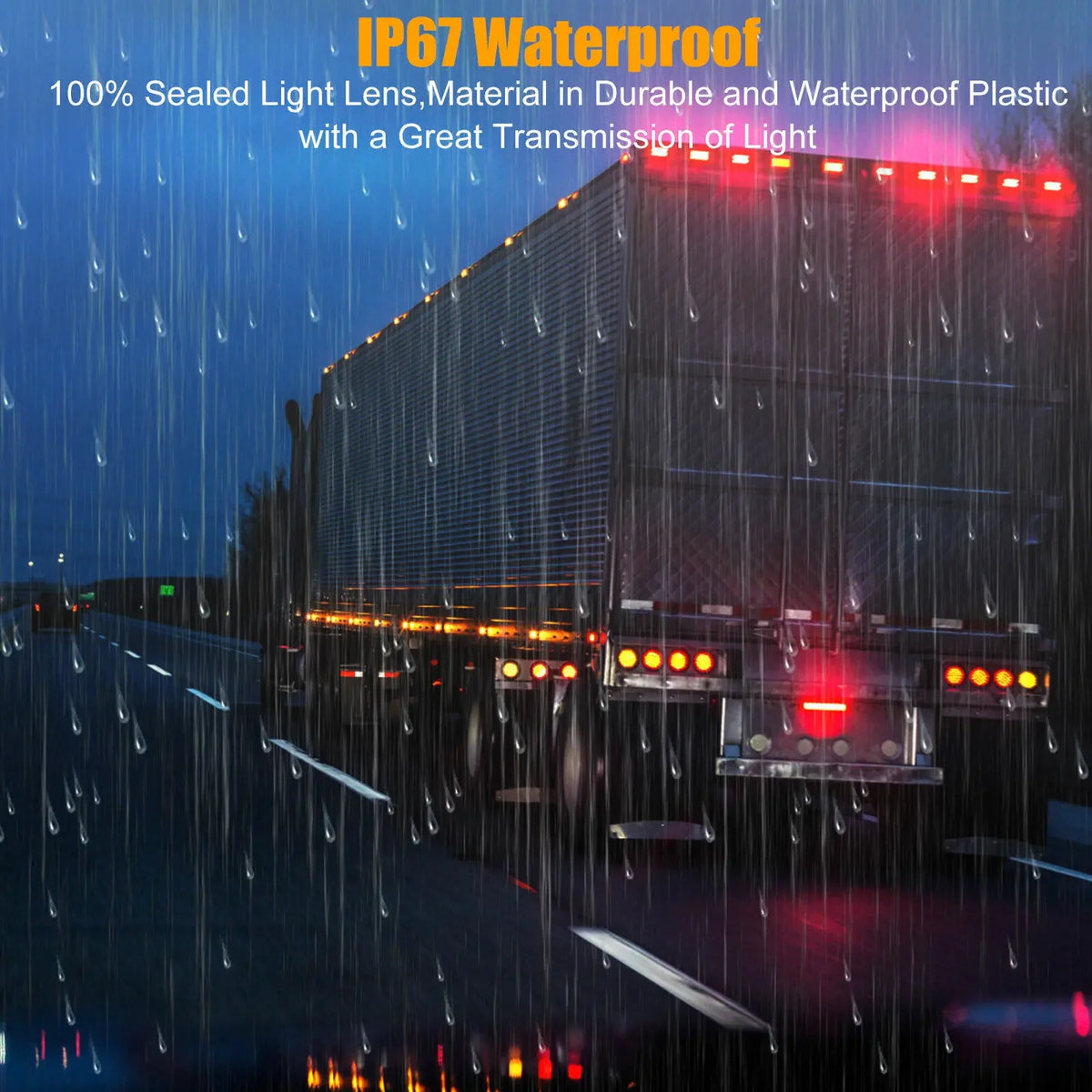 10PCS Universal LED Clearance and Side Marker Lights Piranha styling for Trucks Trailers Boats Cars Bus 12-24V Tail Indicators