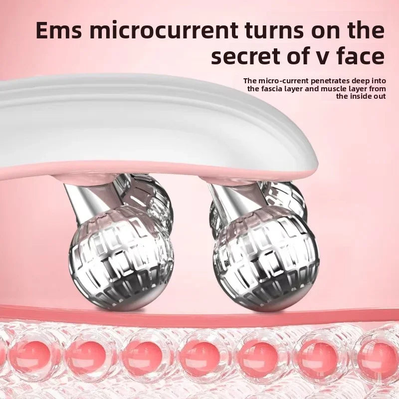 Roller Face-Slimming Artifact V-Face Beauty Facial Massager For Firming And Lifting The Face