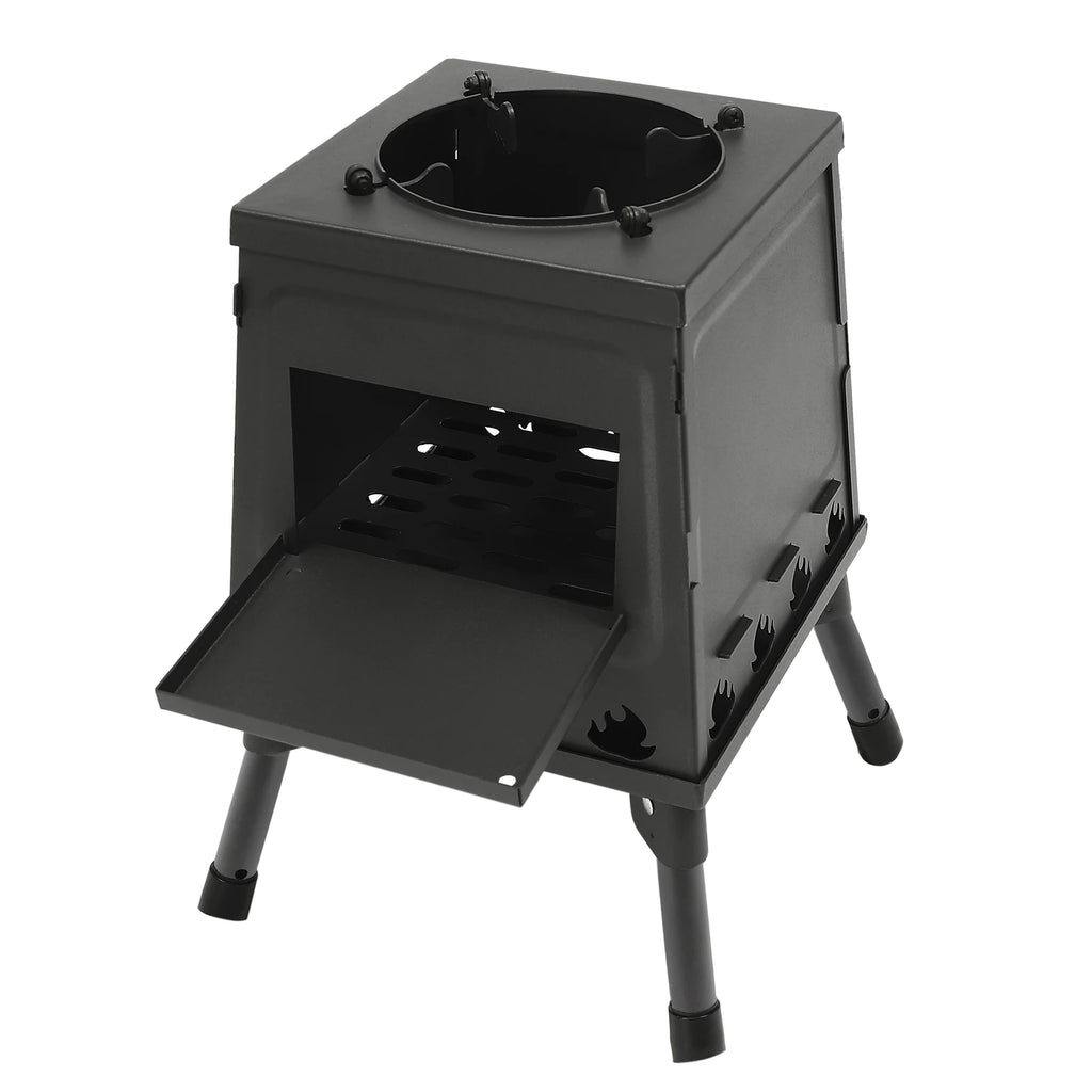 Tent Stove | Black/Green | Portable Wood Stove for Camping Outdoor | Tent Heater Camping Stove Wood Tent Stove Outdoor