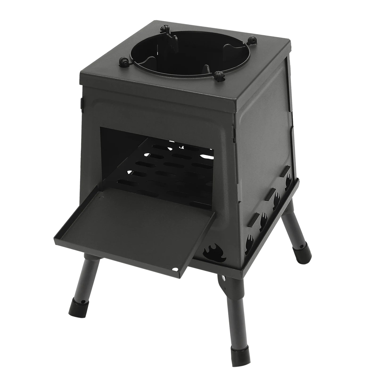 Tent Stove | Black/Green | Portable Wood Stove for Camping Outdoor | Tent Heater Camping Stove Wood Tent Stove Outdoor