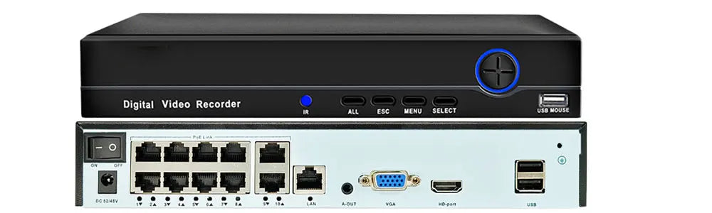 4K POE CCTV Camera Security System Kit Dome Outdoor Waterproof Color Night Vision IP Camera Video Surveillance System Kit 10CH