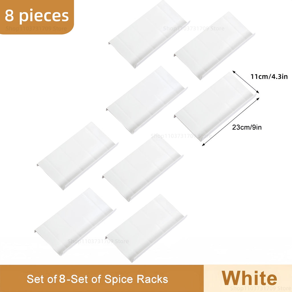 4 Layers Kitchen Spice Drawer Organizer Adjustable Spice Rack for Spice Jars Seasoning Bottles Cabinet Pantry Kitchen Organizer