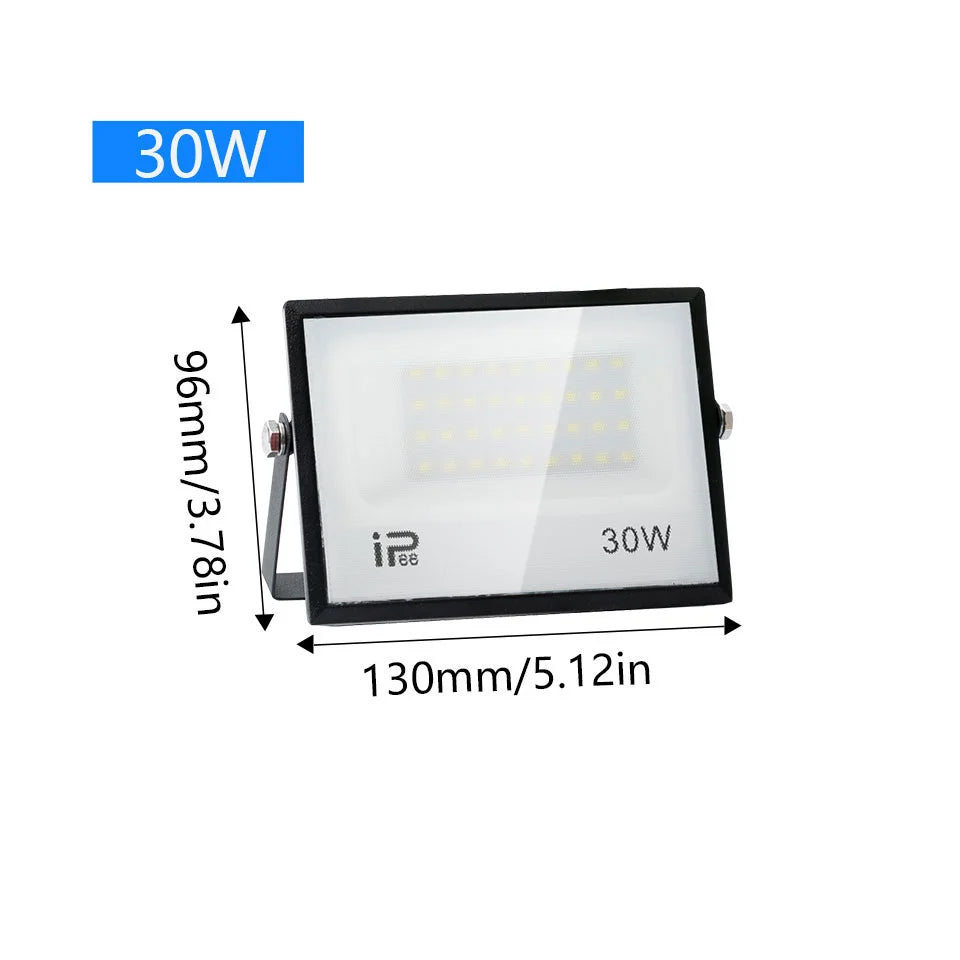 200W LED Flood Light 20W 30W 50W 70W 100W 150W 300WHigh Bright IP66 Waterproof Outdoor Lighting LED Spotlight Garden Floodlights