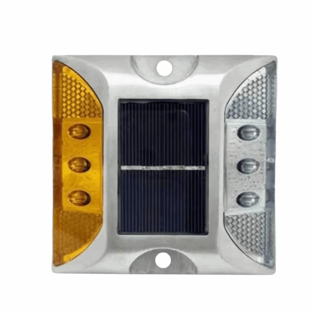 Solar Powered Solar Road Stud Light Outdoor Lighting Durable LED Ground Light Flashing Double Side Traffic Marker Light