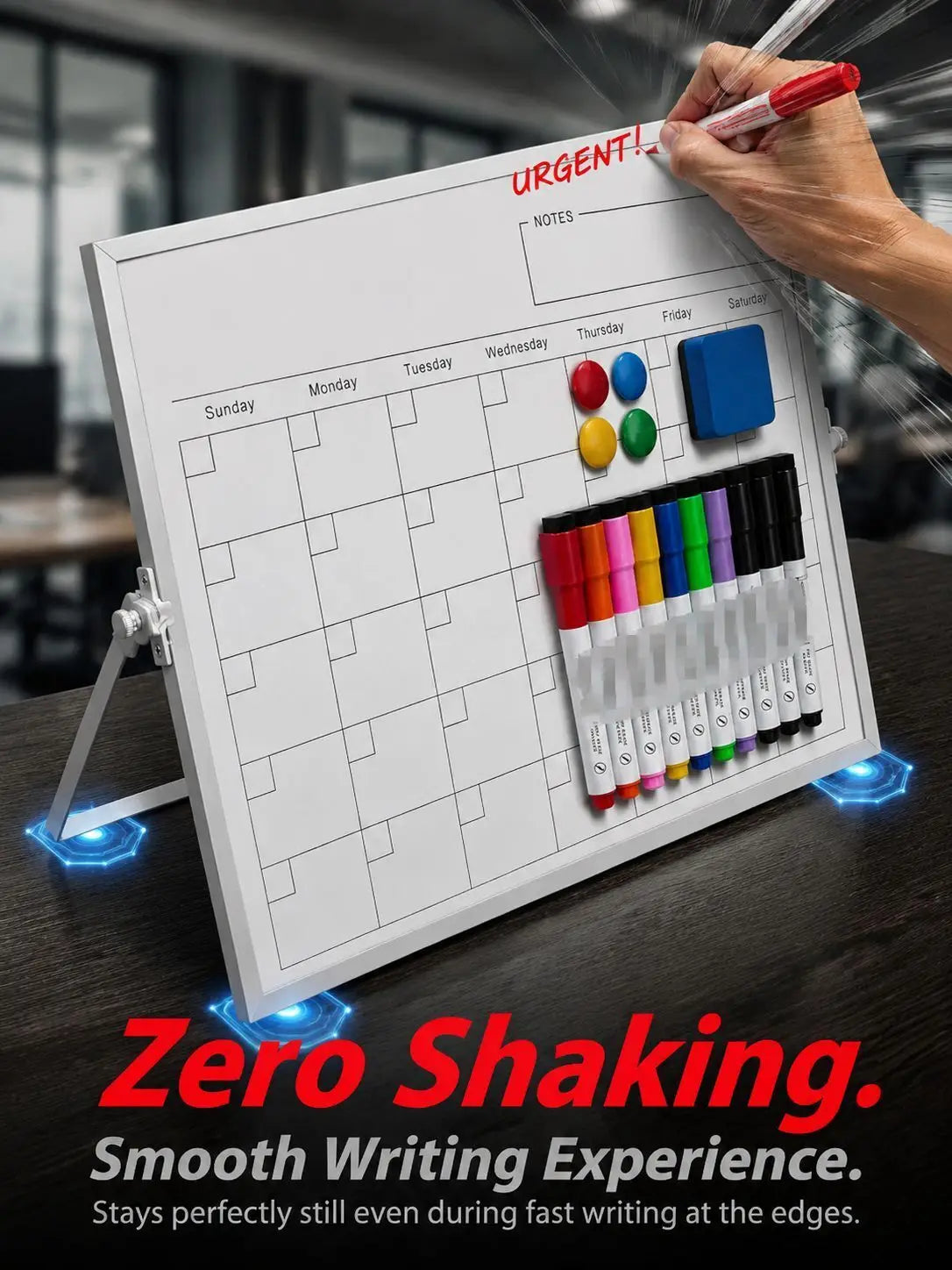 Home use calendar drawing board planner board double-sided whiteboard folding stand type magnetic for teaching office