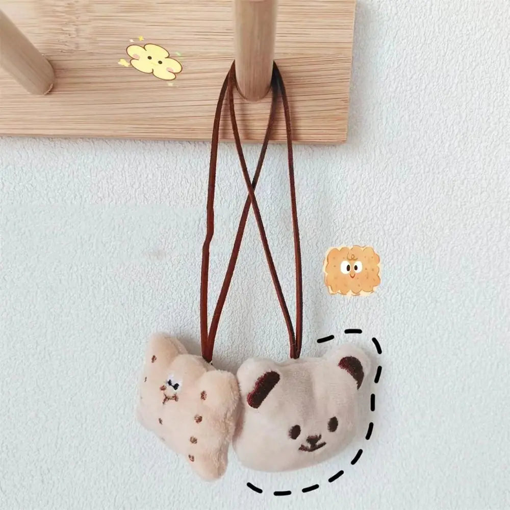 Cloth Bear Bag Pendant Soft Bag Charms Bag Match Accessories Cue Backpack Decoration Cookie Korean Style Animal Lanyard Girl