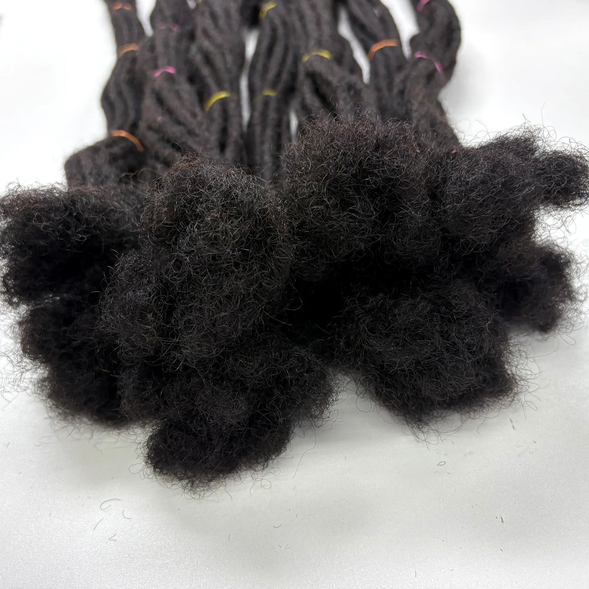 6-20inch 0.6cm Regular Loc Extension Human Hair 50 Strands Full Handmade 100% Human Hair Loc Dreadlock Extension for Men Women