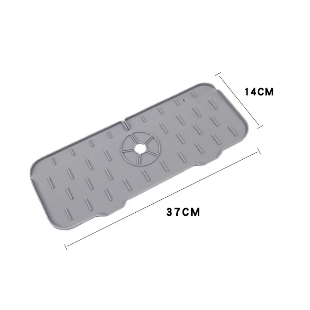Kitchen Gadgets Silicone Faucet Absorbent Pad Shelf Sink Splash Catcher Countertop Protective Mat Bathroom Drain Mat Acceesories
