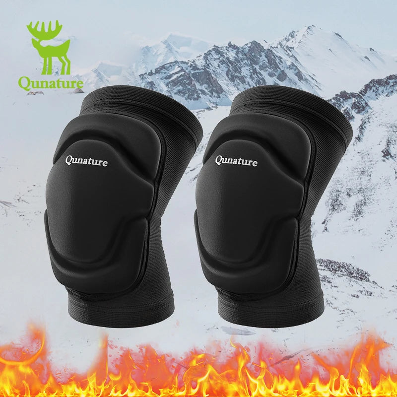 Qunature Sport Knee Pads Single Double Board Ski Knee Pads Protective Gear Knee Anti-fall Riding Outdoor  Legs Knee Pads
