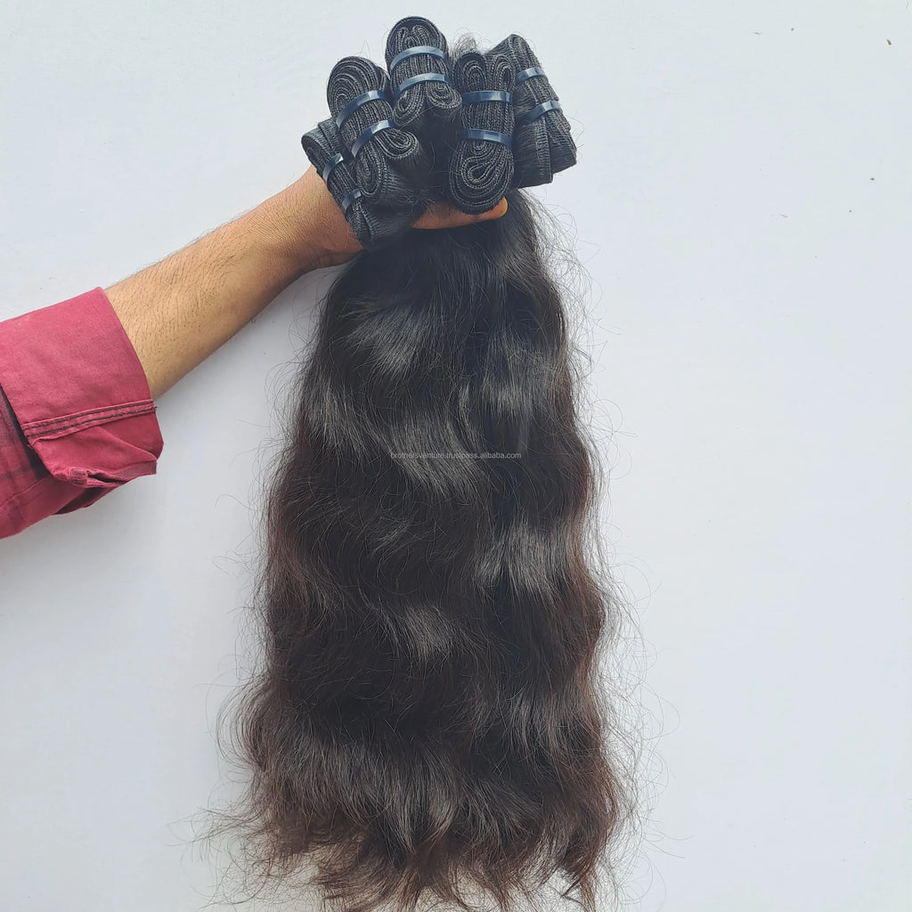 High Quality 100% Virgin Indian Remy Hair Bundles 10A 12A Grade Double Drawn Straight Human Hair Extensions