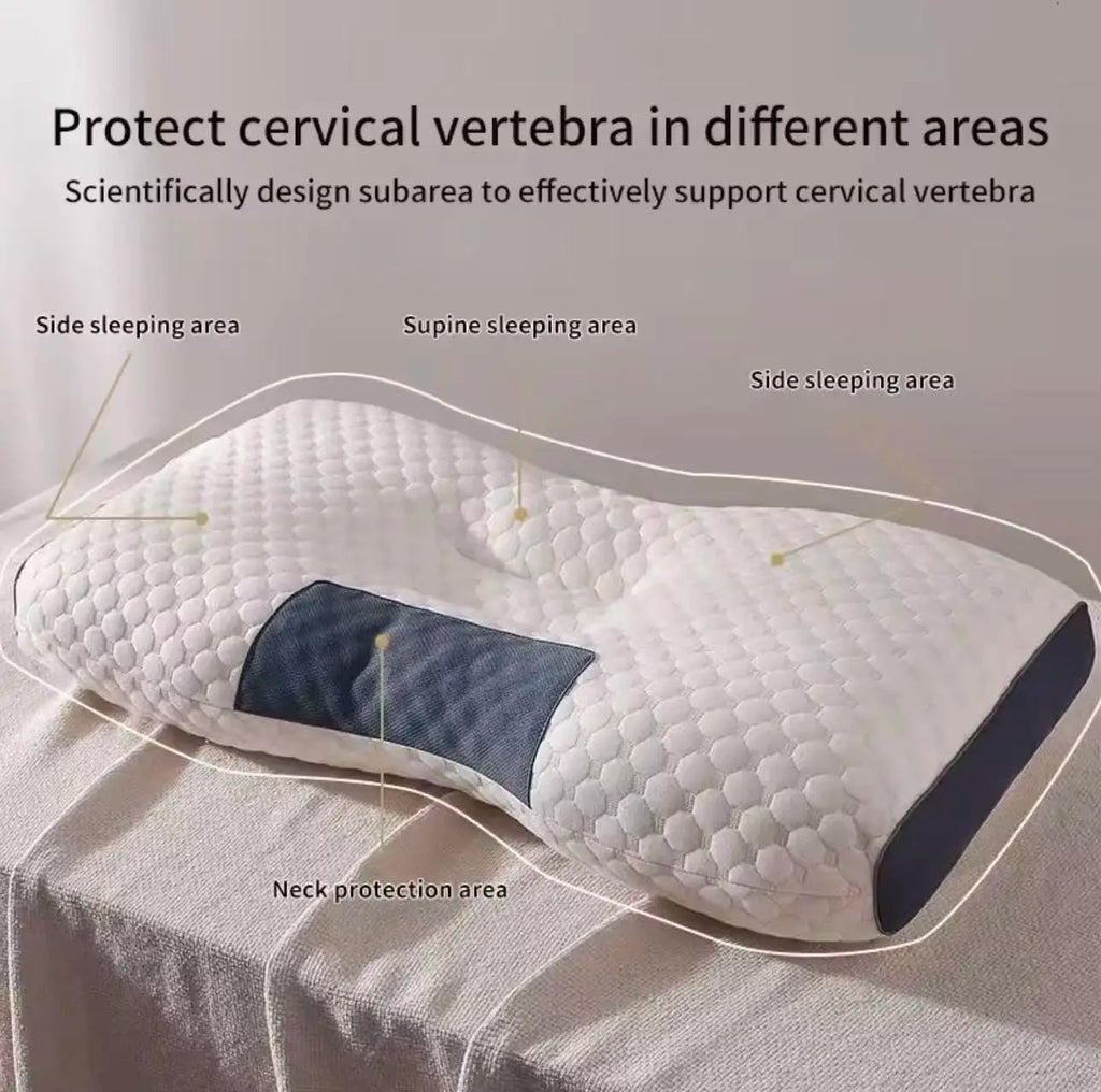 Home neck pillow hotel soft pillow, deep sleep pillow, white bed pillow, four-season bedding