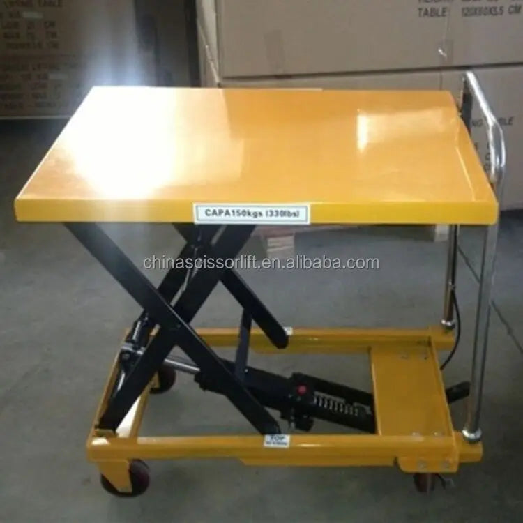 Vehicle Short Tractor Portable Manual Lifter Hydraulic Scaffolding Scissor Lift Table
