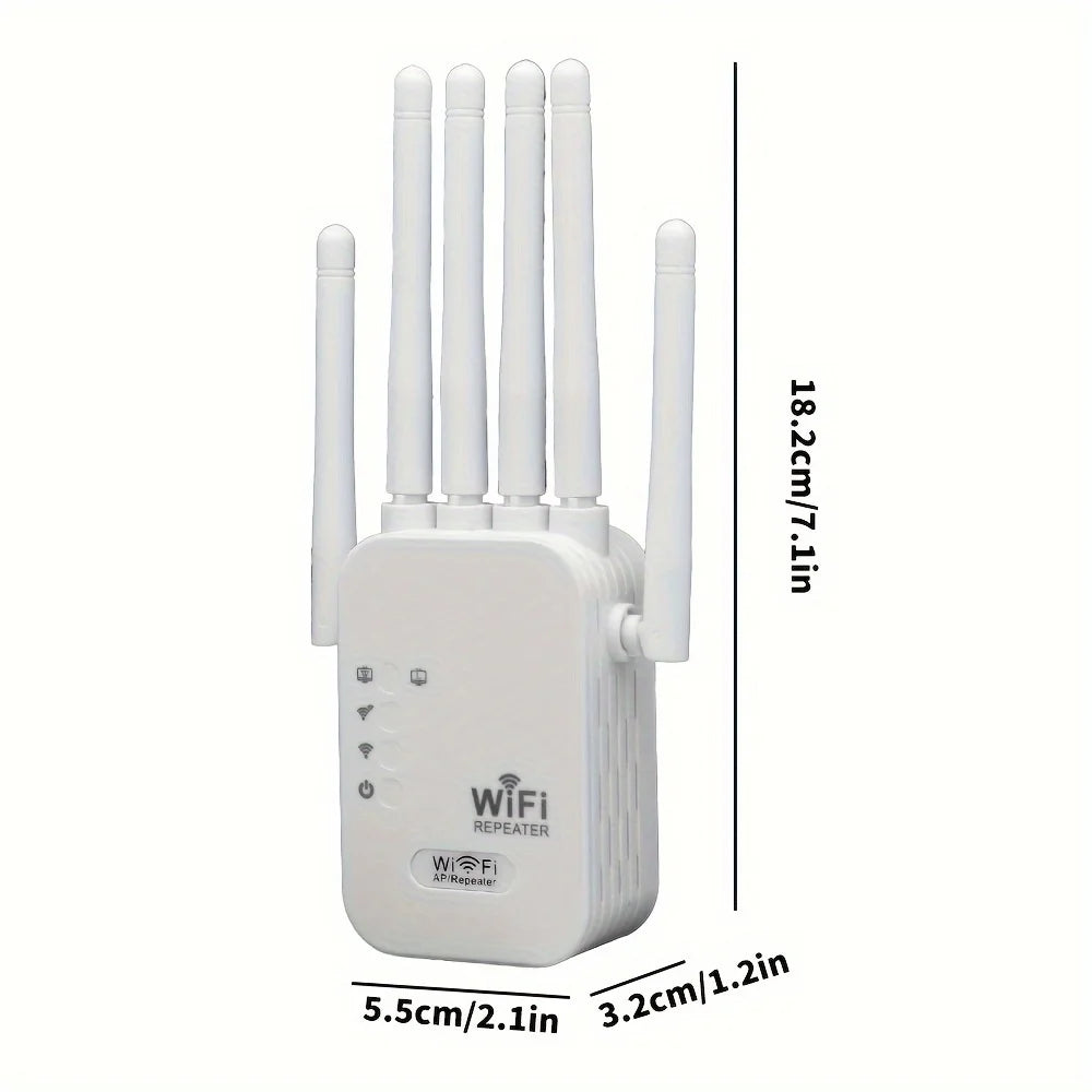 Dual Band 1200Mbps Wireless WiFi Repeater 2.4G 5G Signal 802.11ac Long Range Extender Amplifier Router EU US Plugs WIFI Booster
