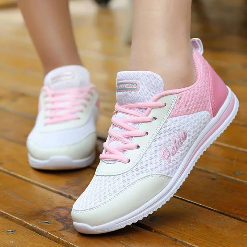 Sneakers Shoes Woman Fashion Lace Up Female Sneakers Breathable Women's Sports Shoes Comfortable Footwear Women's Shoes Sale